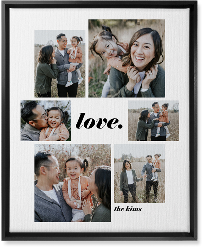 Gallery Around Text Portrait Wall Art, Black, Single piece, Canvas, 16x20, Multicolor, multi