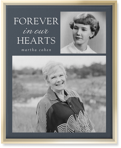 Memory Everlasting Wall Art, Gold, Single piece, Canvas, 16x20, Multicolor