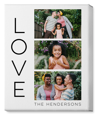 Vertical Letters Wall Art, No Frame, Single piece, Canvas, 16x20, Multicolor, multi