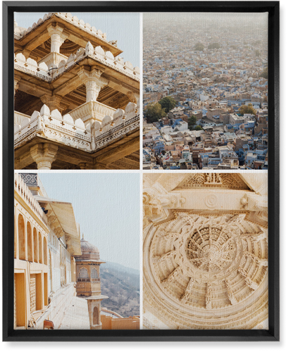 Four Top Wall Art, Black, Single piece, Canvas, 16x20, Multicolor, multi