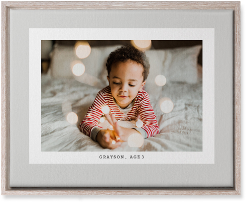 Frame Up Wall Art, Rustic, Single piece, Canvas, 16x20, Gray, silver lining