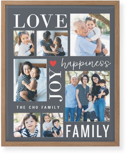 Happiness Is Wall Art, Natural, Single piece, Canvas, 16x20, Gray, gray