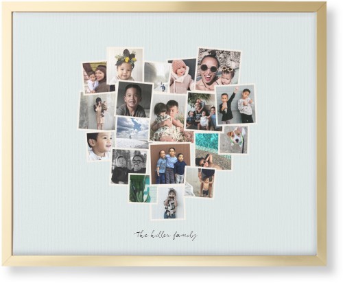 Heart Strings Wall Art, Gold, Single piece, Canvas, 16x20, Gray, air