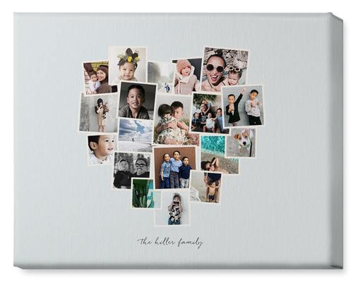 Heart Strings Wall Art, No Frame, Single piece, Canvas, 16x20, Gray, air