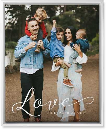 Just Love Portrait Wall Art, White, Single piece, Canvas, 16x20, White, white