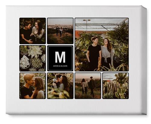 Photo Tiles Wall Art, No Frame, Single piece, Canvas, 16x20, Black, black