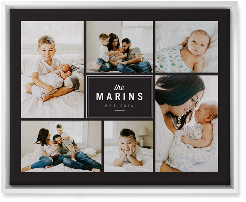 Gray And White Canvas Wall Art