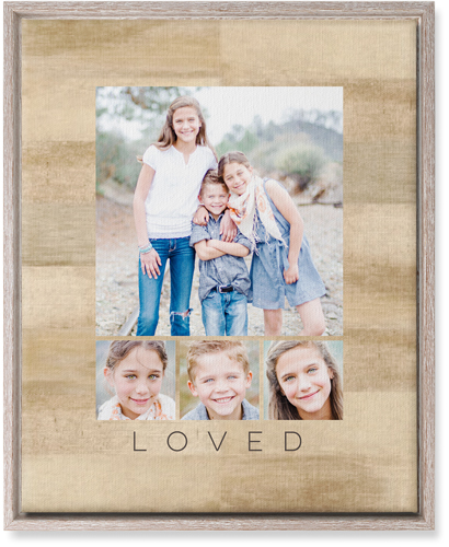 Four Real Wall Art, Rustic, Single piece, Canvas, 16x20, Beige