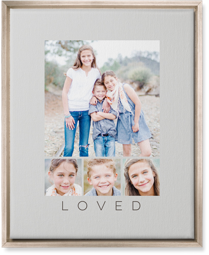 Four Real Wall Art, Metallic, Single piece, Canvas, 16x20, Gray