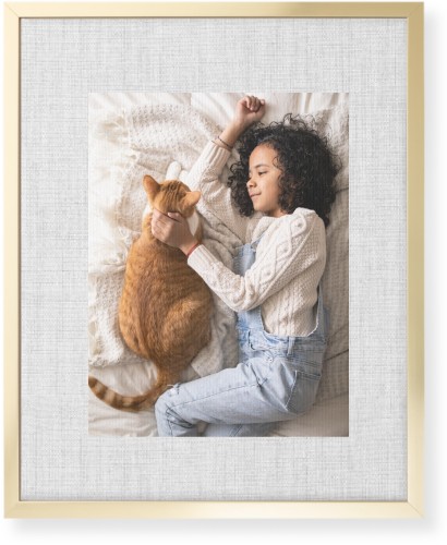 Full Frame One Wall Art, Gold, Single piece, Canvas, 16x20, White