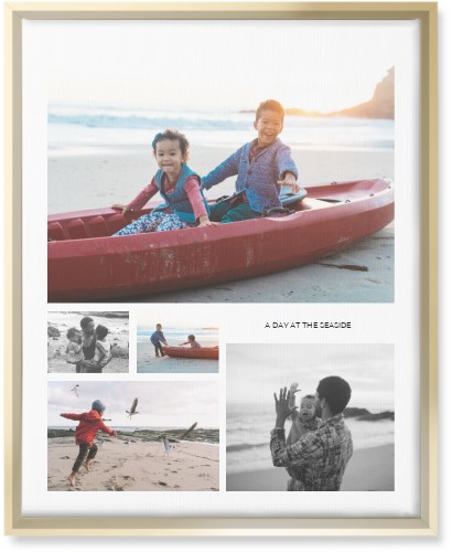 Hero Collage Portrait Wall Art, Gold, Single piece, Canvas, 16x20, Multicolor