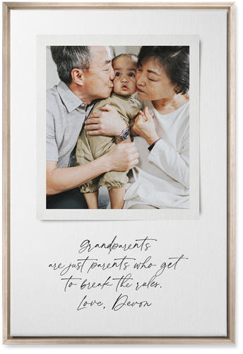 Sentimental Note Wall Art, Metallic, Single piece, Canvas, 20x30, White, white