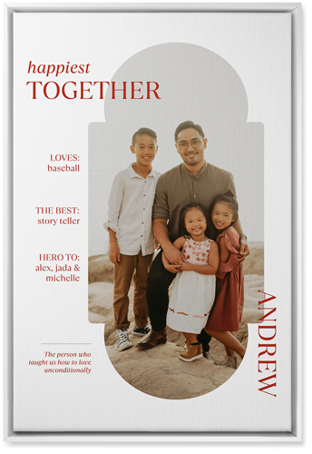 Family Infographic Wall Art, White, Single piece, Canvas, 20x30, White, white