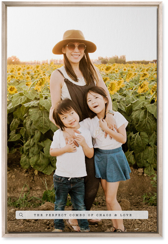 Family Banner Wall Art, Metallic, Single piece, Canvas, 20x30, White, white