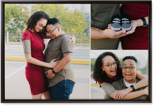 Three Piece Wall Art, Black, Single piece, Canvas, 20x30, Multicolor, multi