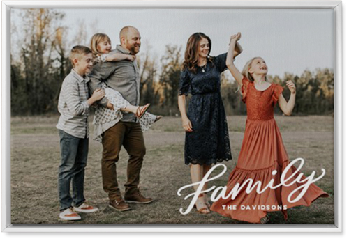 Family Letters Wall Art, White, Single piece, Canvas, 20x30, White