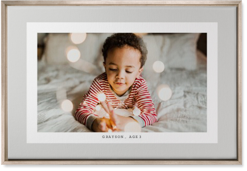 Frame Up Wall Art, Metallic, Single piece, Canvas, 20x30, Gray, silver lining