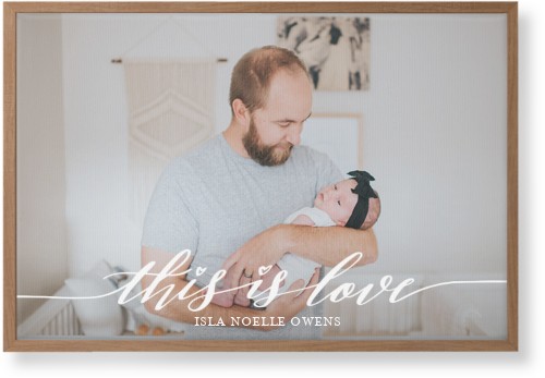 Love Is Wall Art, Natural, Single piece, Canvas, 20x30, White, white