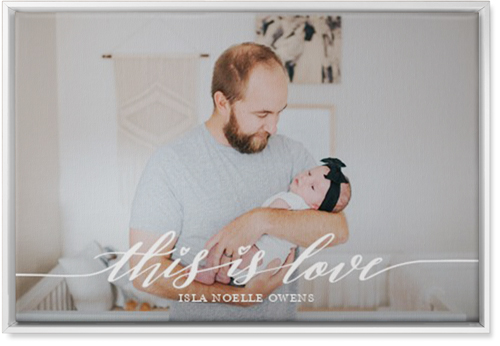 Love Is Wall Art, White, Single piece, Canvas, 20x30, White, white