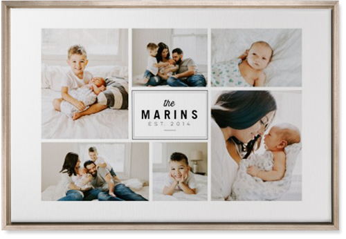 Round We Go Wall Art, Metallic, Single piece, Canvas, 20x30, White, white