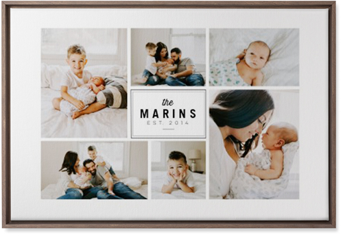 Round We Go Wall Art, Walnut, Single piece, Canvas, 20x30, White, white