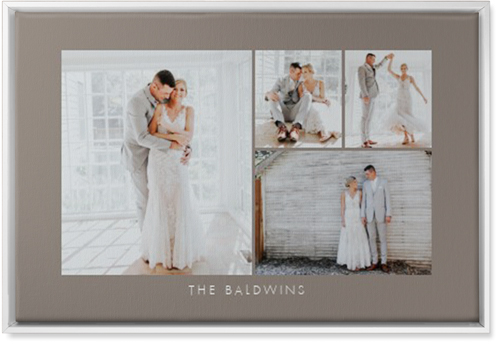 Four Corners Wall Art, White, Single piece, Canvas, 20x30, Gray, ash