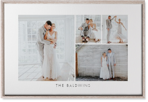 Four Corners Wall Art, Rustic, Single piece, Canvas, 20x30, White, white