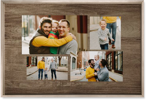 Connect Four Wall Art, Metallic, Single piece, Canvas, 20x30, Brown, brown