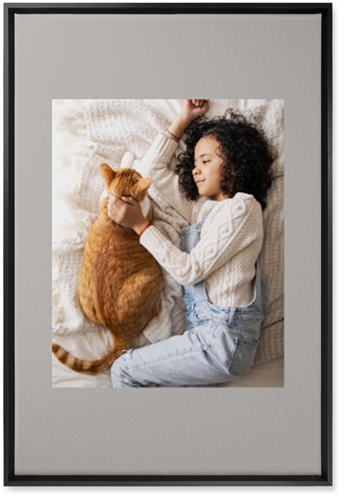 Full Frame One Wall Art, Black, Single piece, Canvas, 20x30, Gray