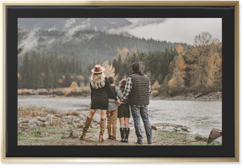 Simple Gallery of One Border Wall Art, Gold, Single piece, Canvas, 24x36, Multicolor