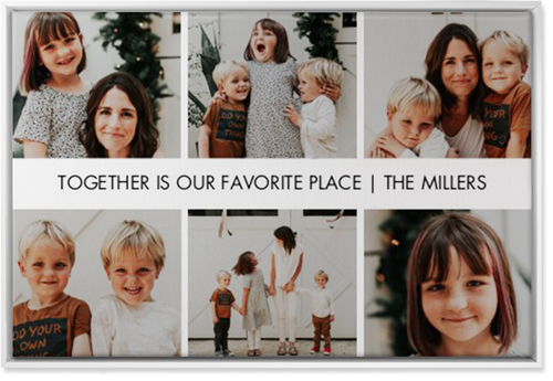 Gallery of Six Grid Wall Art, White, Single piece, Canvas, 24x36, Multicolor, multi