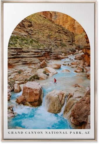 Archway View Wall Art, Metallic, Single piece, Canvas, 24x36, White, white