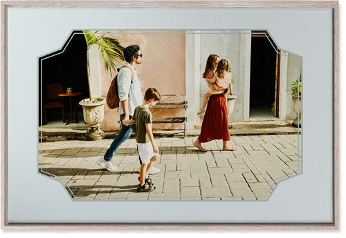 Unique Shape Wall Art, Rustic, Single piece, Canvas, 24x36, Gray, air