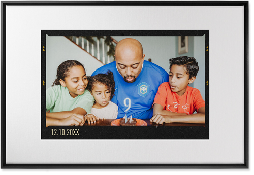 Film Frame Wall Art, Black, Single piece, Canvas, 24x36, White