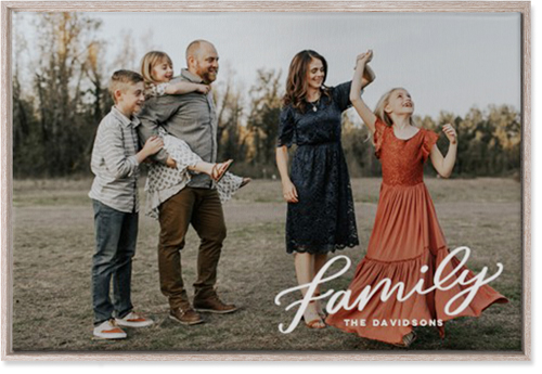 Family Letters Wall Art, Rustic, Single piece, Canvas, 24x36, White, white