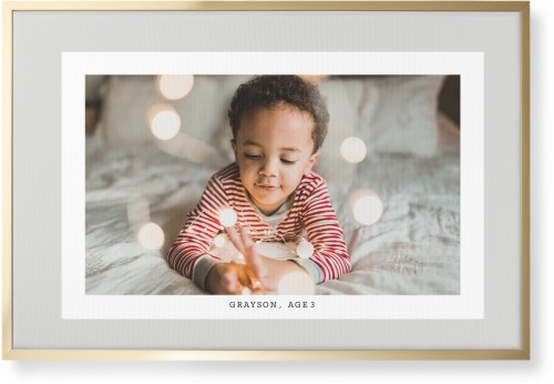 Frame Up Wall Art, Gold, Single piece, Canvas, 24x36, Gray