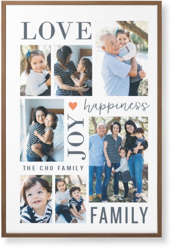 Happiness Is Wall Art, Natural, Single piece, Canvas, 24x36, White, white