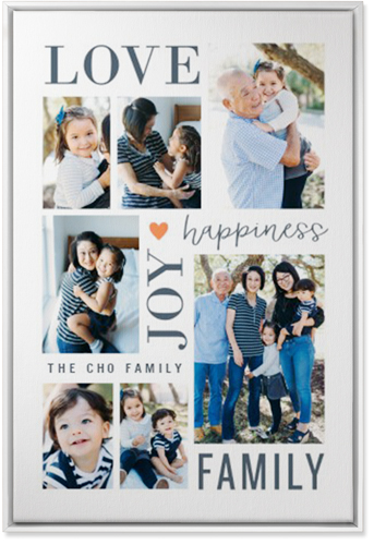 Happiness Is Wall Art, White, Single piece, Canvas, 24x36, White, white