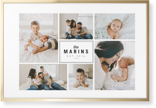 Round We Go Wall Art, Gold, Single piece, Canvas, 24x36, White, white