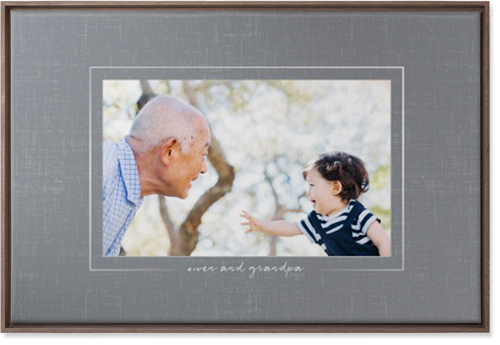 Take Shape Wall Art, Walnut, Single piece, Canvas, 24x36, Gray, slate