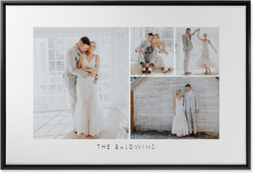 Four Corners Wall Art, Black, Single piece, Canvas, 24x36, White, white