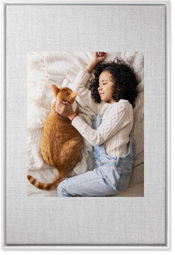 Full Frame One Wall Art, White, Single piece, Canvas, 24x36, White, white