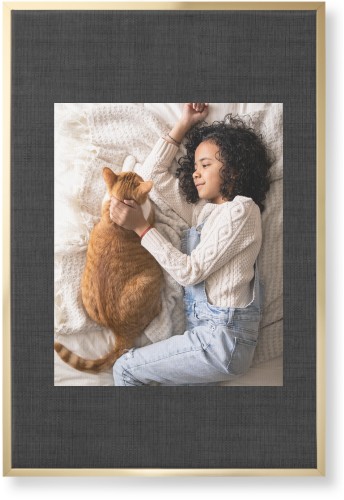 Full Frame One Wall Art, Gold, Single piece, Canvas, 24x36, Black