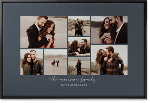 Pieces of Eight Wall Art, Black, Single piece, Canvas, 24x36, Gray, gray