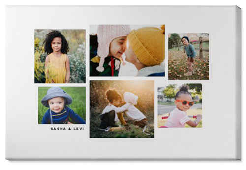 Six Times Wall Art, No Frame, Single piece, Canvas, 24x36, White, white