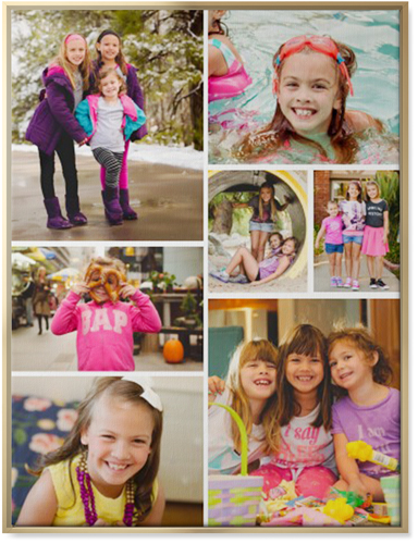 Gallery of Seven Wall Art, Gold, Single piece, Canvas, 30x40, Multicolor, multi