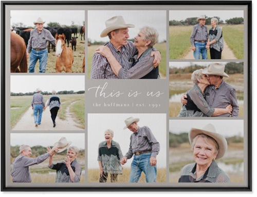 Gallery Around Text Wall Art, Black, Single piece, Canvas, 30x40, Multicolor, multi