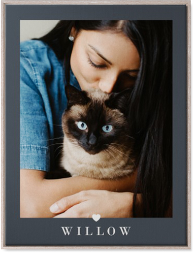 My Heart Wall Art, Rustic, Single piece, Canvas, 30x40, Gray, gray