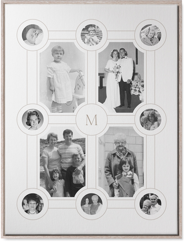 Vintage Family Tree Wall Art, Rustic, Single piece, Canvas, 30x40, White, white