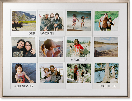 Photo Memories Wall Art, Metallic, Single piece, Canvas, 30x40, White, white